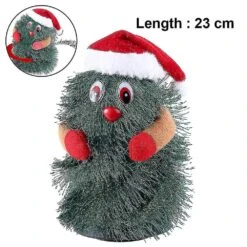 Electric Christmas Tree Spinning And Dancing Party Singing Toys 23cm