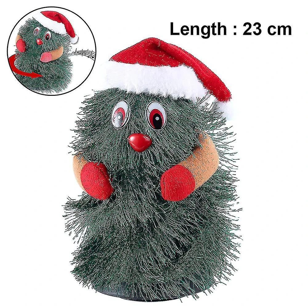 Electric Christmas Tree Spinning And Dancing Party Singing Toys 23cm 1 Electric Christmas Tree Spinning And Dancing Party Singing Toys 23cm