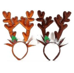 Hjorte Gevirer Pandebånd Med Klokker Cute Christmas Reindeer Ears Pandebånd