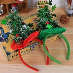 Christmas Hat Headdress Santa Hat Headband Holiday Creative Hair Accessories Red -Schmidt Butik 371885176 max