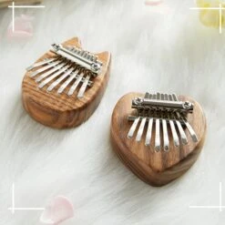 Mini 8 Keys Thumb Piano Finger Percussion Pocket Musical Tool Birthday Christmas Gift1pcs-brown -Schmidt Butik 388245544 max