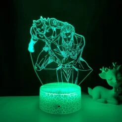 Qinwei 3d Illusion Lamp Anime Jojo's Bizarre AdventureNight Light With Remote Control For Bedroom Decorative Boys Girls Birthday Christmas -- Patter -Schmidt Butik 413031270 max