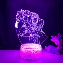 Qinwei 3d Illusion Lamp Anime Jojo's Bizarre AdventureNight Light With Remote Control For Bedroom Decorative Boys Girls Birthday Christmas -- Patter -Schmidt Butik 413031287 max