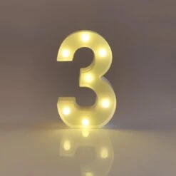 Justup Led LightNumber Letter Sign For Night Light Wedding Birthday Party Christmas Home Decoration Number Lampnumber 3 -Schmidt Butik 413043043 max