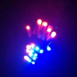 1 Pair Led Gloves, Finger Led Gloves Warm Flashing Lights Colorful Lights For Adult Halloween, Christmas,birthday Gifts, Adult Glow Gloves Warm Gloves -Schmidt Butik 447487227 max