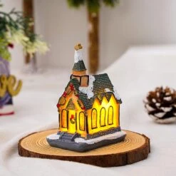 Christmas Decorations Resin Christmas Small House Micro Landscape Luminous Snow House Decorations (j) Pxcl -Schmidt Butik 447693951 max
