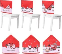 6 Pcs Christmas Chair Back Covers