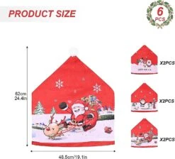 6 Pcs Christmas Chair Back Covers -Schmidt Butik 453604813 max