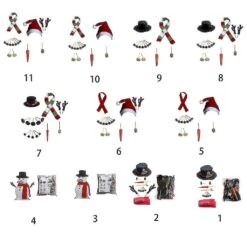 Snowman Building Toy Hat Scarf Pipe Eyes Mouth Button Christmas Outdoor Toys 6 9 Snowman Building Toy Hat Scarf Pipe Eyes Mouth Button Christmas Outdoor Toys 6 -Schmidt Butik 454432519 max