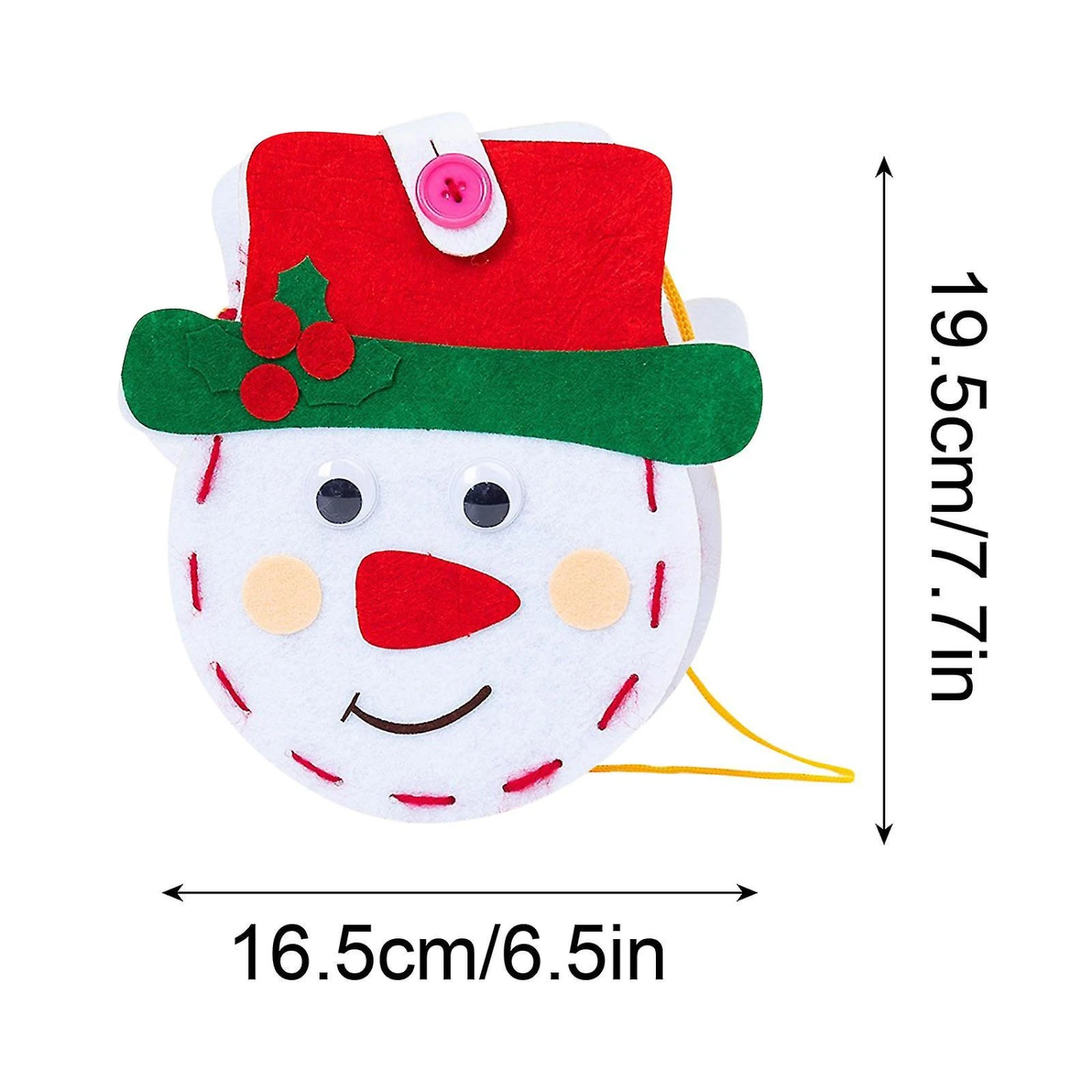 Christmas Handmade Diy Non-woven Santa Claus Backpack Sewing Bag Kindergarten Children Making Material Package 2 Christmas Handmade Diy Non-woven Santa Claus Backpack Sewing Bag Kindergarten Children Making Material Package - Billede 2