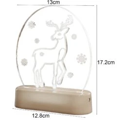 Haloppe LED Lamp Christmas Theme Pattern Energy-Saving PS Snowman Xmas Tree Table Light For Home 7 -Schmidt Butik 469190983 max