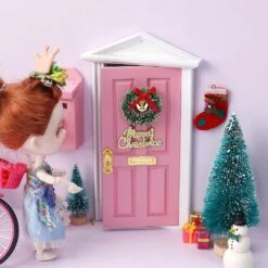 1/12 Scale Dollhouse Door Mailbox Christmas Wreath Tree Miniature Doll House Furniture Accessories Diy Mini Fairy Garden Decoration -Schmidt Butik 470185644 max