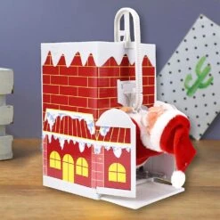 Santa Claus Climbing Chimney Doll,xmas Electric Doll,with Music For Christmas Decor Kids Gifts -Schmidt Butik 485594216 max