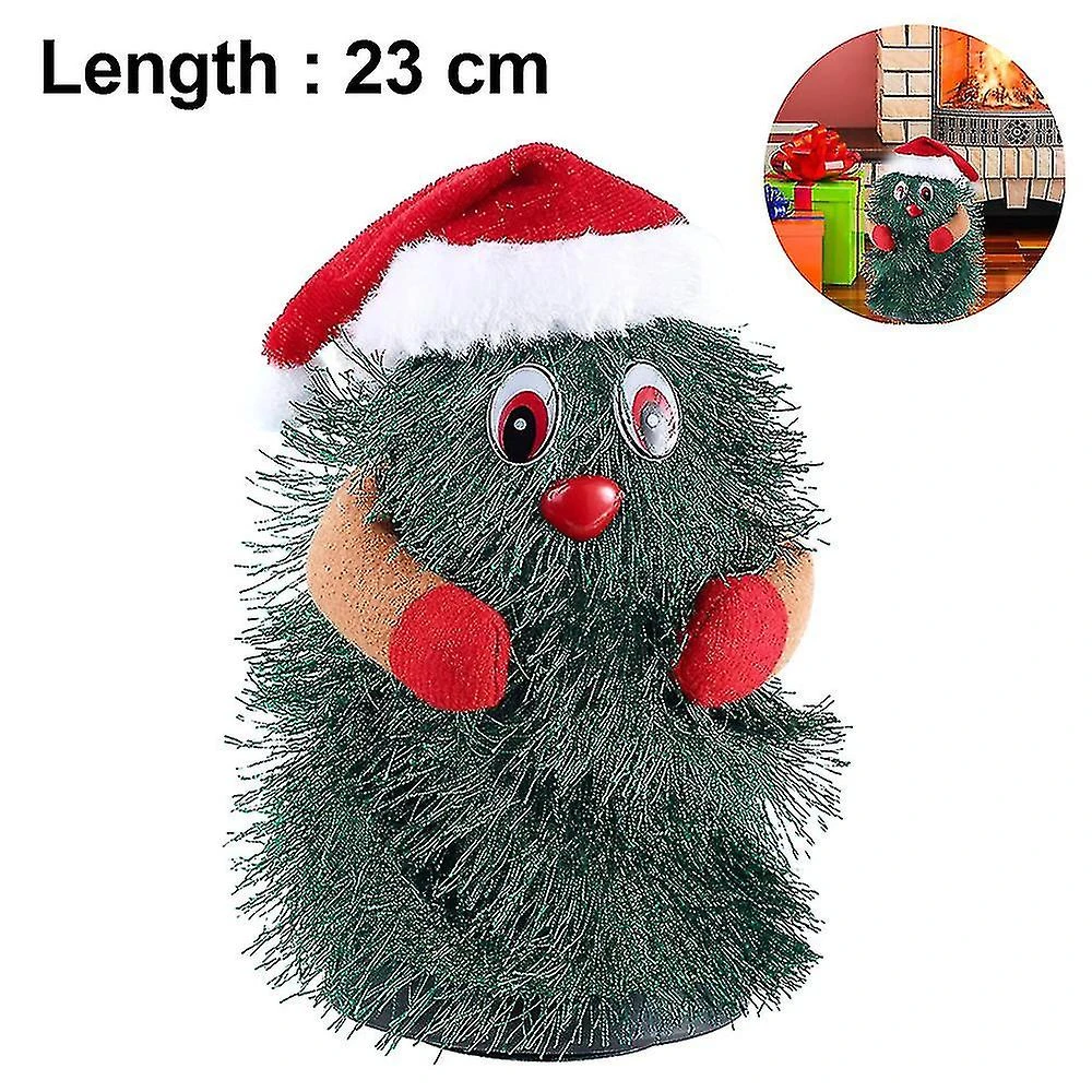 Electric Christmas Tree Spinning And Dancing Party Singing Toys 23cm 2 Electric Christmas Tree Spinning And Dancing Party Singing Toys 23cm - Billede 2