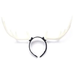 Deer Horns Headband Halloween Christmas Cosplay Decoration Headdress Headgear White
