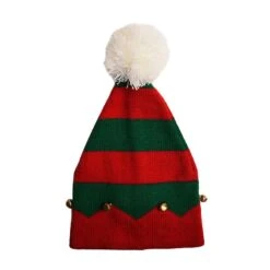 2022 New Christmas Hair Ball Bell Children's Woolen Hat European And American Christmas Knitted Hat -Schmidt Butik 489234053 max