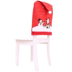 Christmas Chair Back Cover Santa Claus Cap Xmas Tree Snowman Printed Non-woven F 8 Christmas Chair Back Cover Santa Claus Cap Xmas Tree Snowman Printed Non-woven F -Schmidt Butik 493548547 max