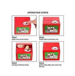 Santa Claus Steal Coin Money Box Children Learning Saving Banks Educational Christmas Gift For Kid @bugu -Schmidt Butik 495124846 max