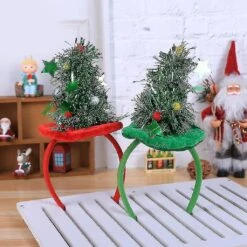 Christmas Hat Headdress Santa Hat Headband Holiday Creative Hair Accessories Red