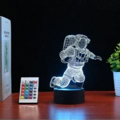 Bedroom Space Lights, Astronaut 3d Illusion Lights, Christmas Gifts For Children Room Decoration Night Lights 1 Piece Picture Color -Schmidt Butik 499694698 max