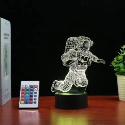 Bedroom Space Lights, Astronaut 3d Illusion Lights, Christmas Gifts For Children Room Decoration Night Lights 1 Piece Picture Color