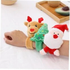 4pcs Christmas Slap Bracelets Kids Snap Bandbander For Christmas Circle Pop Christmas Trim -Schmidt Butik 509077111 max