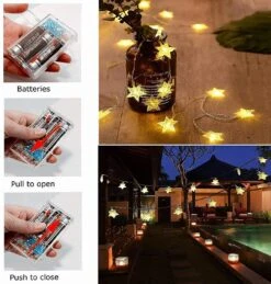 Star Fairy Lights Christmas Decoration Lights, 6m 40pcs Led Decorative Fairy Lights Celebration Lighting Xmas Decorations Star Lights Hanging Lights F -Schmidt Butik 518850940 max