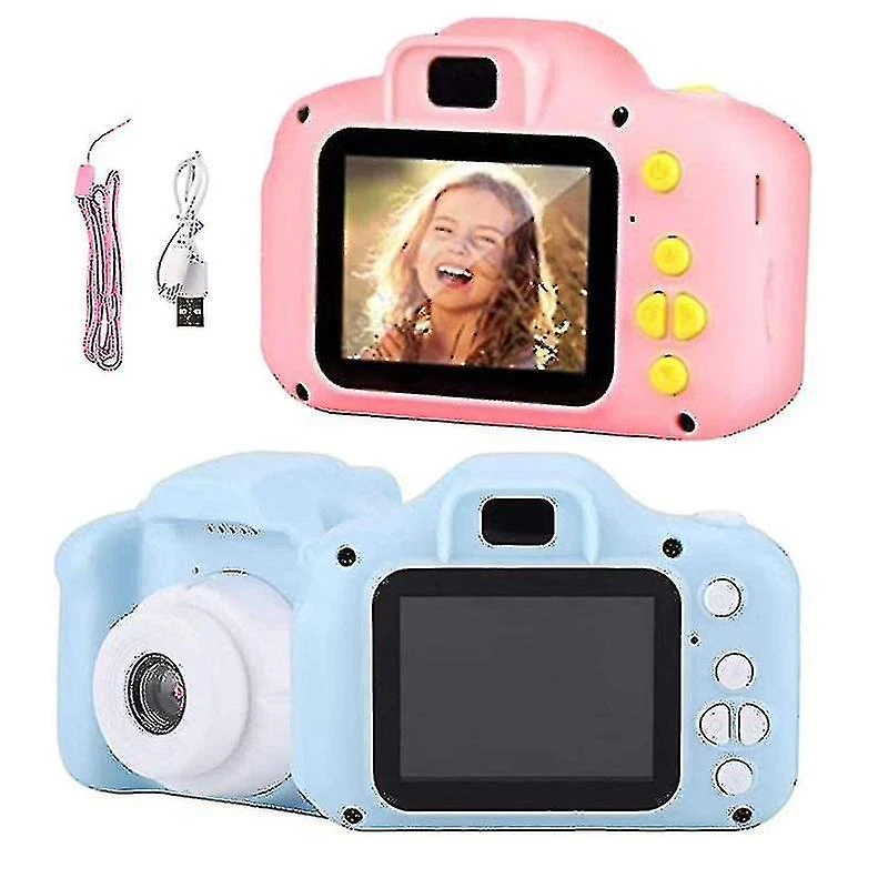 Shockproof Selfie Kids Digital Video Camera Toy Christmas Birthday Gifts Pink 4 Shockproof Selfie Kids Digital Video Camera Toy Christmas Birthday Gifts Pink - Billede 4