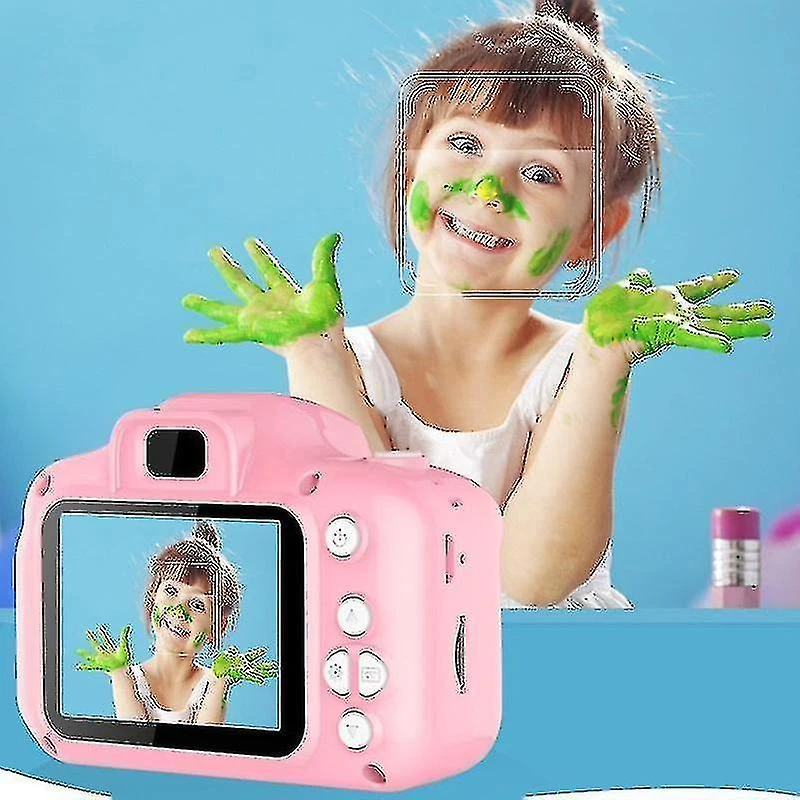 Shockproof Selfie Kids Digital Video Camera Toy Christmas Birthday Gifts Pink 3 Shockproof Selfie Kids Digital Video Camera Toy Christmas Birthday Gifts Pink - Billede 3