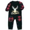 2022 Christmas Father Mother Kids Clothes Top+pants Christmas Pajamas For Family Matching OutfitXmas Pajamas Set Baby Romper
