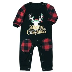 2022 Christmas Father Mother Kids Clothes Top+pants Christmas Pajamas For Family Matching OutfitXmas Pajamas Set Baby Romper