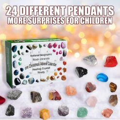 Mineral Fossil Stone Kit Christmas 24 Days Countdown Calendar Christmas Blind Box Early Education Toy Gift #1 @bugu -Schmidt Butik 524829697 max