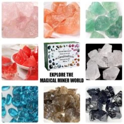 Mineral Fossil Stone Kit Christmas 24 Days Countdown Calendar Christmas Blind Box Early Education Toy Gift #1 @bugu