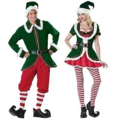 Lady Velvet Christmas Cosplay Kjole Sexet Juletræ Tøj Julemanden Kostume Grøn Elf Carnival Party Outfit XXL Mand -Schmidt Butik 526127713 max