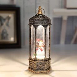 Portable Led Light With Christmas Elements Pattern Pvc Shade Battery -Schmidt Butik 531897345 max