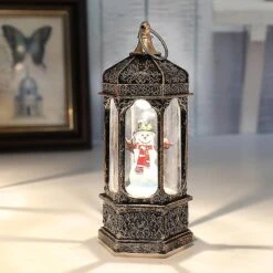 Portable Led Light With Christmas Elements Pattern Pvc Shade Battery -Schmidt Butik 531897529 max