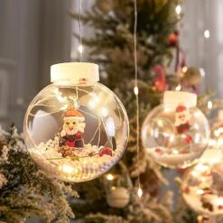 Christmas Led Wishing Ball Light Christmas Tree Curtain Light (father Christmas) Pxcl -Schmidt Butik 531949741 max