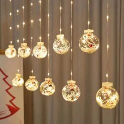Christmas Led Wishing Ball Light Christmas Tree Curtain Light (father Christmas) Pxcl -Schmidt Butik 531949757 max