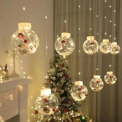 Christmas Led Wishing Ball Light Christmas Tree Curtain Light (father Christmas) Pxcl -Schmidt Butik 531949760 max