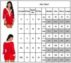 Hmwy-christmas Nightgown Women Sexy Lingerie Xmas Santa Babydoll Sleepwear Underwear