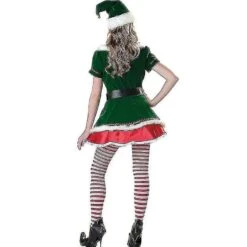 Lady Velvet Christmas Cosplay Kjole Sexet Juletræ Tøj Julemanden Kostume Grøn Elf Carnival Party Outfit XXL Mand