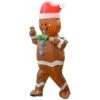 Adult Christmas Inflatable Gingerbread Man Inflatable Cosplay Costumes For Halloween Party Role Play Dress Up Outfit