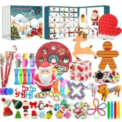 Toys 24 Days Christmas Calendar Anti Stress Toys Kit Stress Relief Nd Box Kids