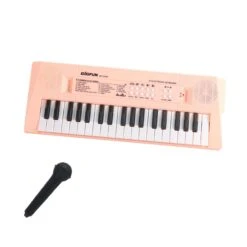 37 Keys Electric Kids Piano With Microphone Recording Function Musical Toy Portable Electronic Keyboard Piano Learning Toys For Kids Christmas Gifts Pink -Schmidt Butik 543522936 max