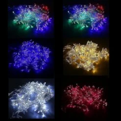 6m X 3m 600led 110v Christmas Fairy Wedding Curtain Light 16 Strings/set