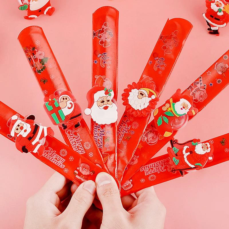 6 Pieces Santa Snowman Christmas Bracelet Christmas Circle Wristbands For Kids Boys Girls Adult Christmas Party Gifts 5 6 Pieces Santa Snowman Christmas Bracelet Christmas Circle Wristbands For Kids Boys Girls Adult Christmas Party Gifts - Billede 5