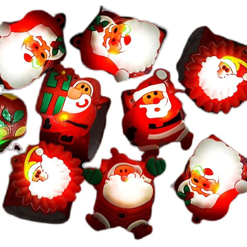 6 Pieces Santa Snowman Christmas Bracelet Christmas Circle Wristbands For Kids Boys Girls Adult Christmas Party Gifts 4 6 Pieces Santa Snowman Christmas Bracelet Christmas Circle Wristbands For Kids Boys Girls Adult Christmas Party Gifts - Billede 4