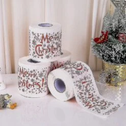 Christmas Toilet Paper,christmas Theme Toilet Rolls Home Bath Toilet Roll Paper Funny Novelty Toilet Paper Christmas Letter Toilet Paper Compatible Wi -Schmidt Butik 546090899 max