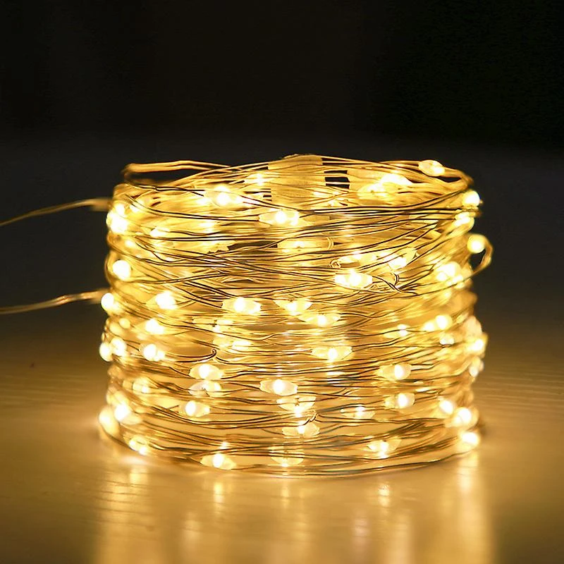 Copper Wire Lamp, Led Lamp String, Battery Box Lamp, Fairy Lamp, Star Lamp, Christmas 20m, 200 Lamps Pxcl 4 Copper Wire Lamp, Led Lamp String, Battery Box Lamp, Fairy Lamp, Star Lamp, Christmas 20m, 200 Lamps Pxcl - Billede 4