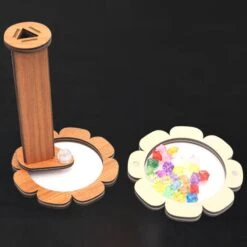 Natural Diy Kaleidoscope Kit,wooden Magic Rotating Kaleidoscope Making Set For Nature Lovers,best Christmas Gift,outdoor Classic Handmade Education To Rabbit